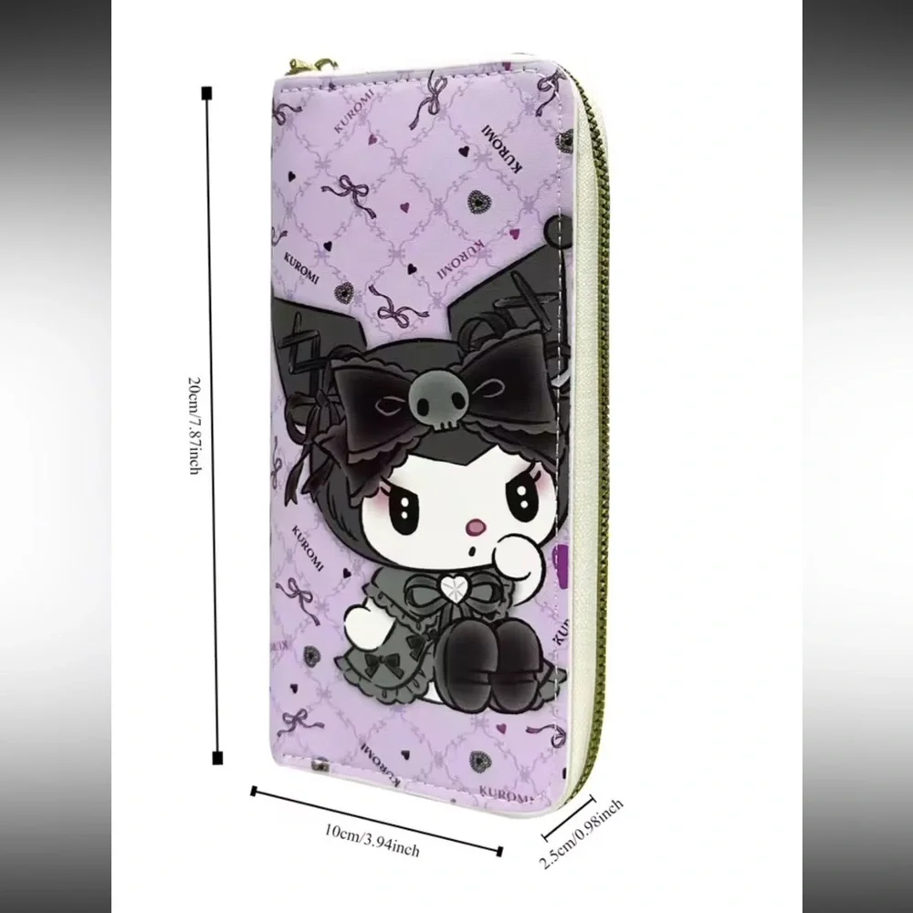 Sanrio Kuromi Long Wallet Mobile Phone Card Holder Wallet NWT❗️FINAL SALE